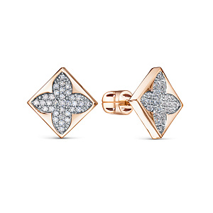 Серьги пуссеты из золота BERGER 050125