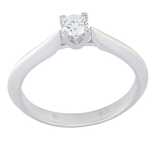 Кольцо помолвочное с бриллиантом МЭЮЗ 24087