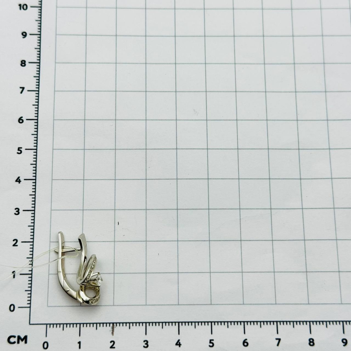 Серьги с бриллиантом Арт-Модерн 020330