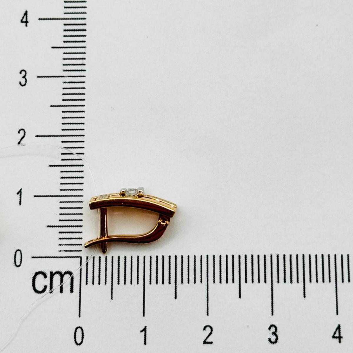 Серьги с бриллиантом Первая Бриллиантовая 2-742-10