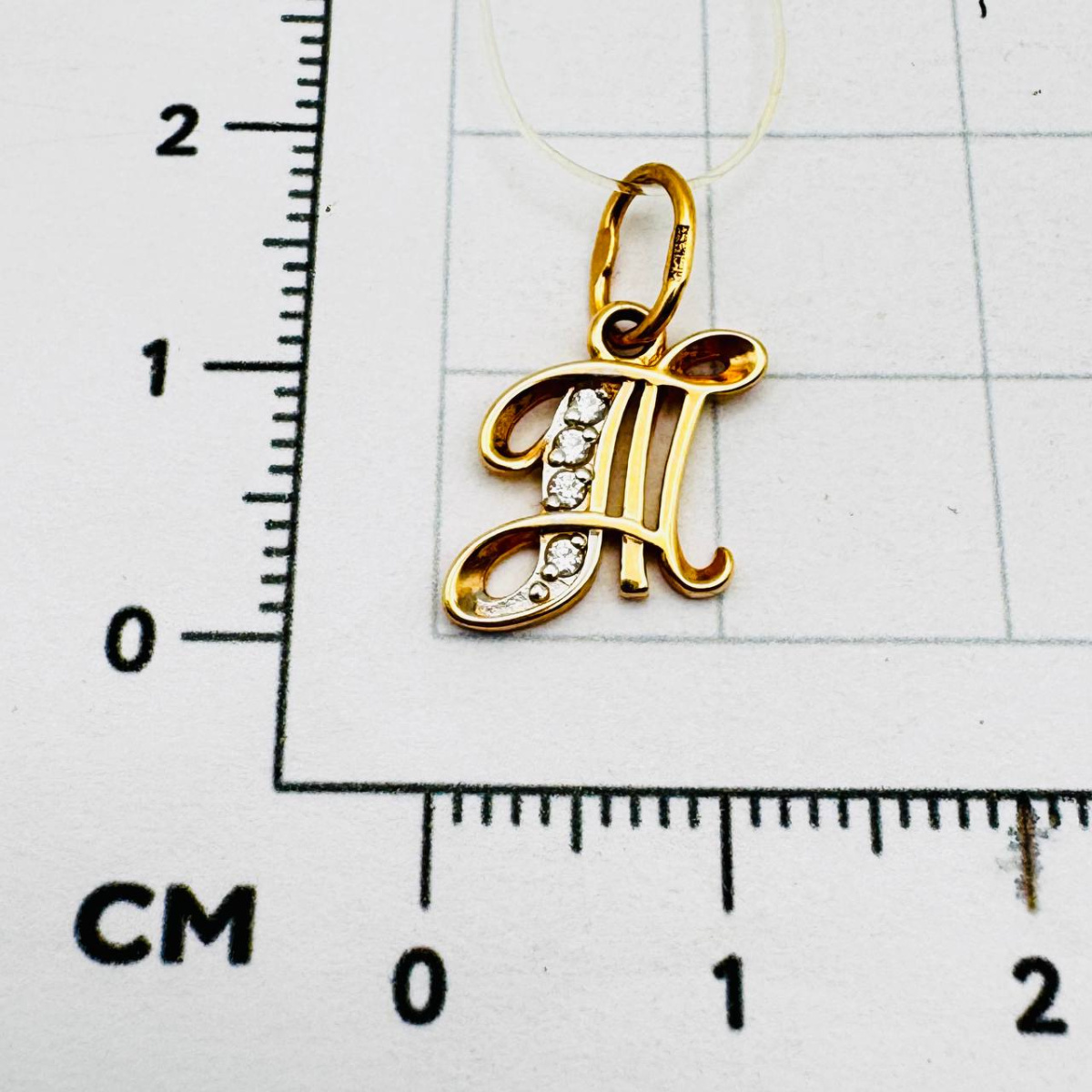 5781Т Подвеска буквы из золота Атолл 5781"Т"