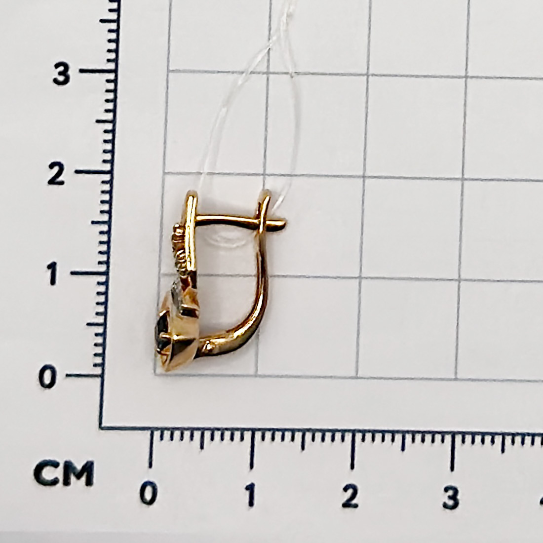 Серьги с бриллиантом АЛЬКОР 25777-102