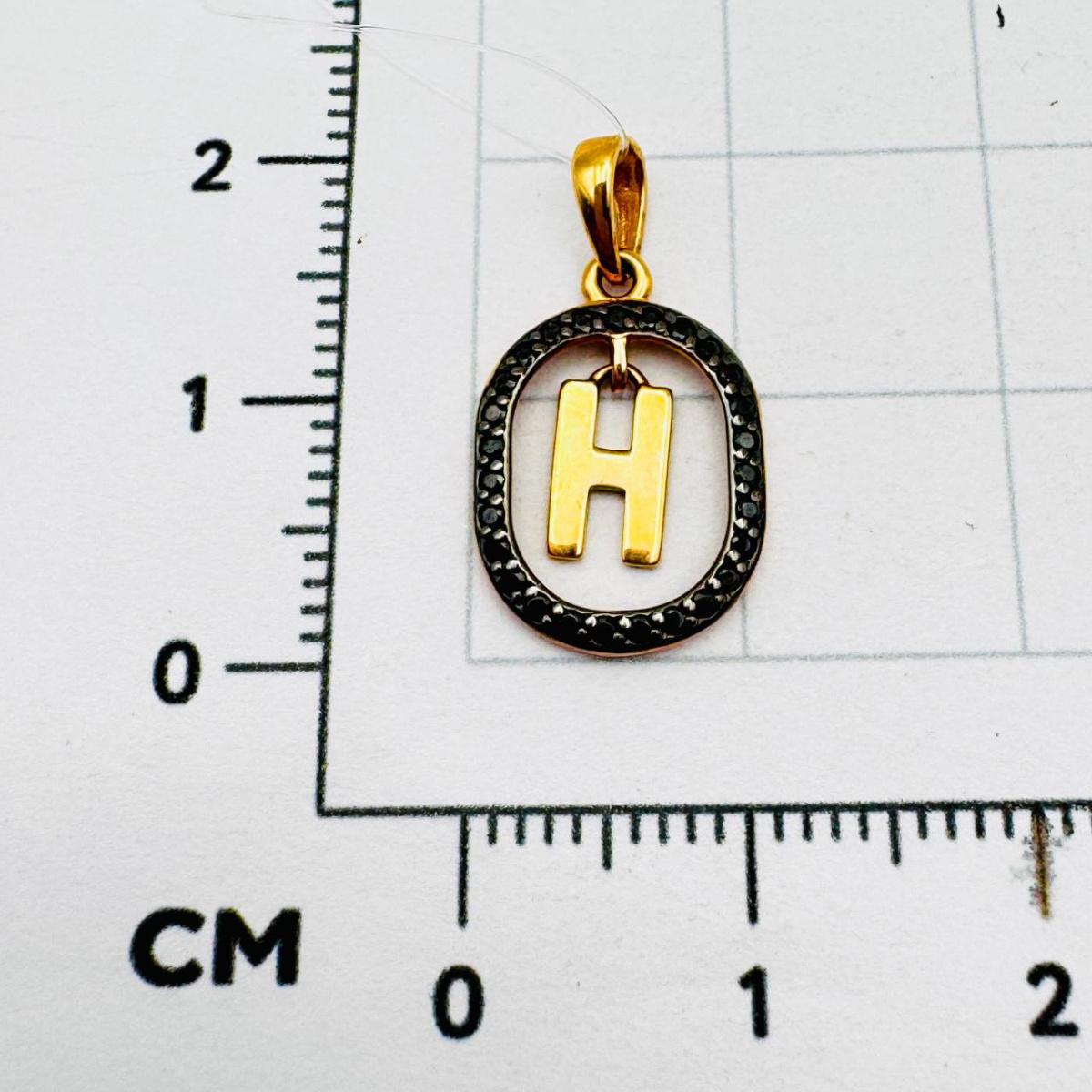 Подвеска буквы из золота RUSGOLDART 3689407н 1 10 2