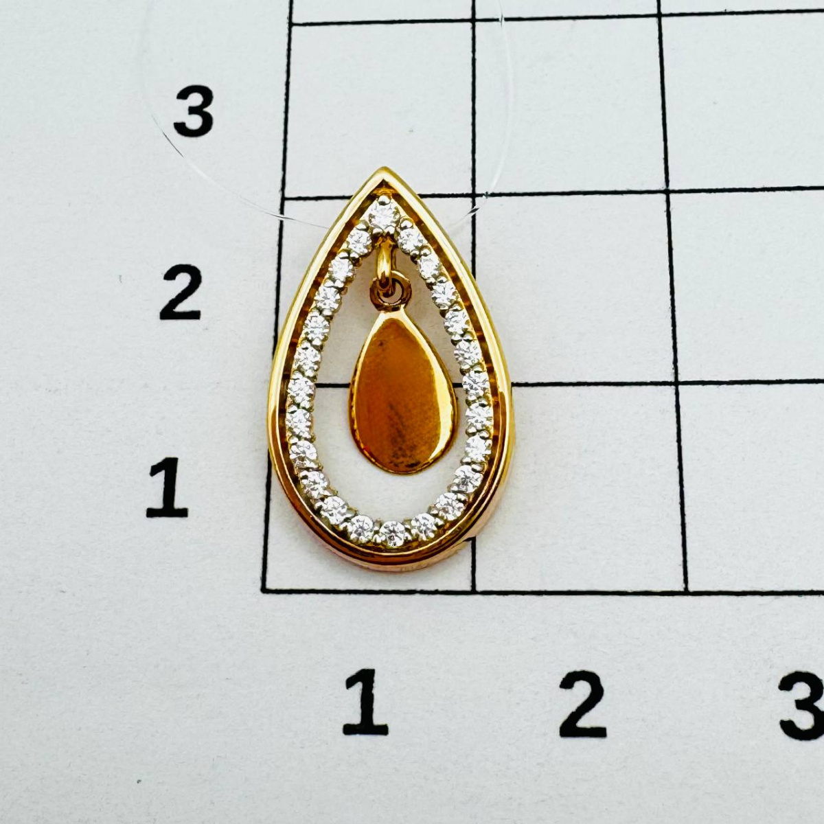 Подвеска из золота RUSGOLDART 3655007 1 1 1