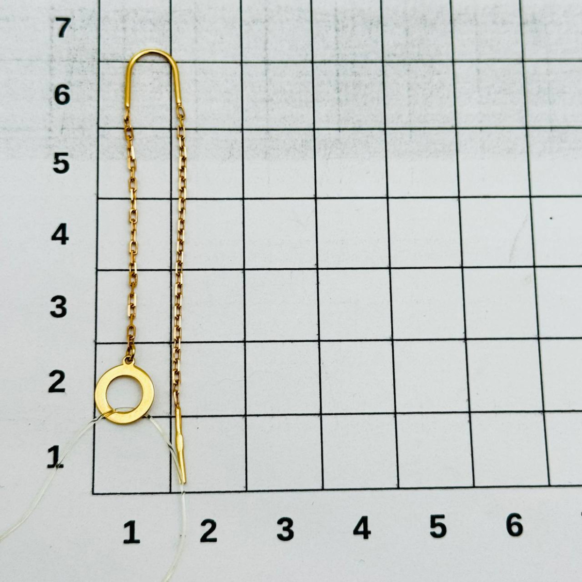 Серьги продежки из золота ZOLOTYE UZORY 02-8442