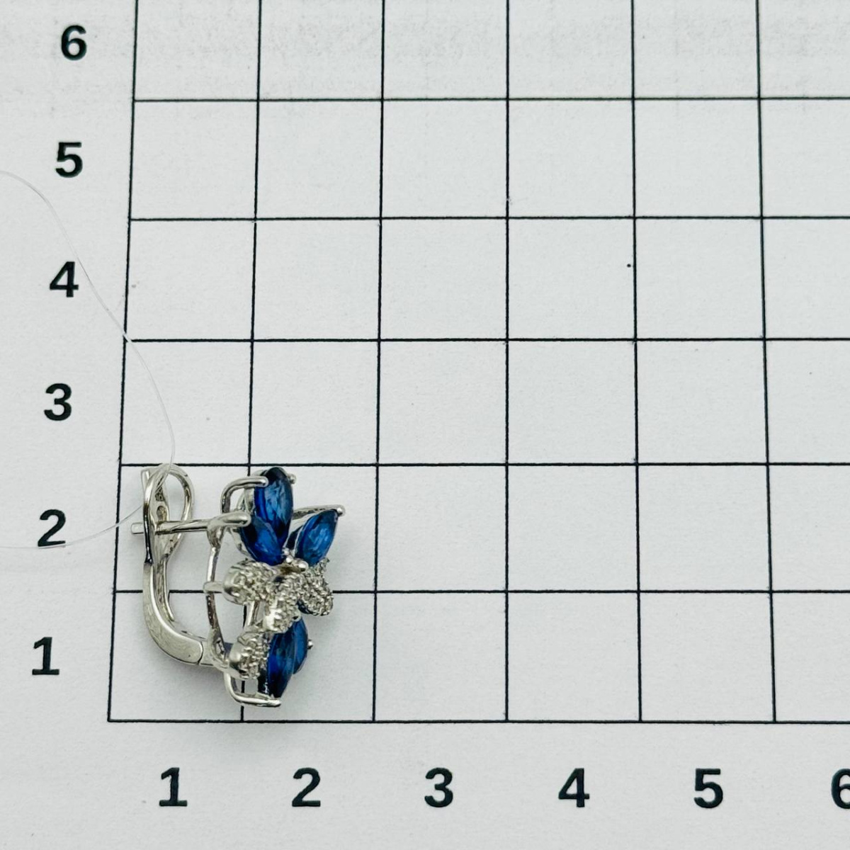 Серьги с бриллиантом SARGON E1116-1011