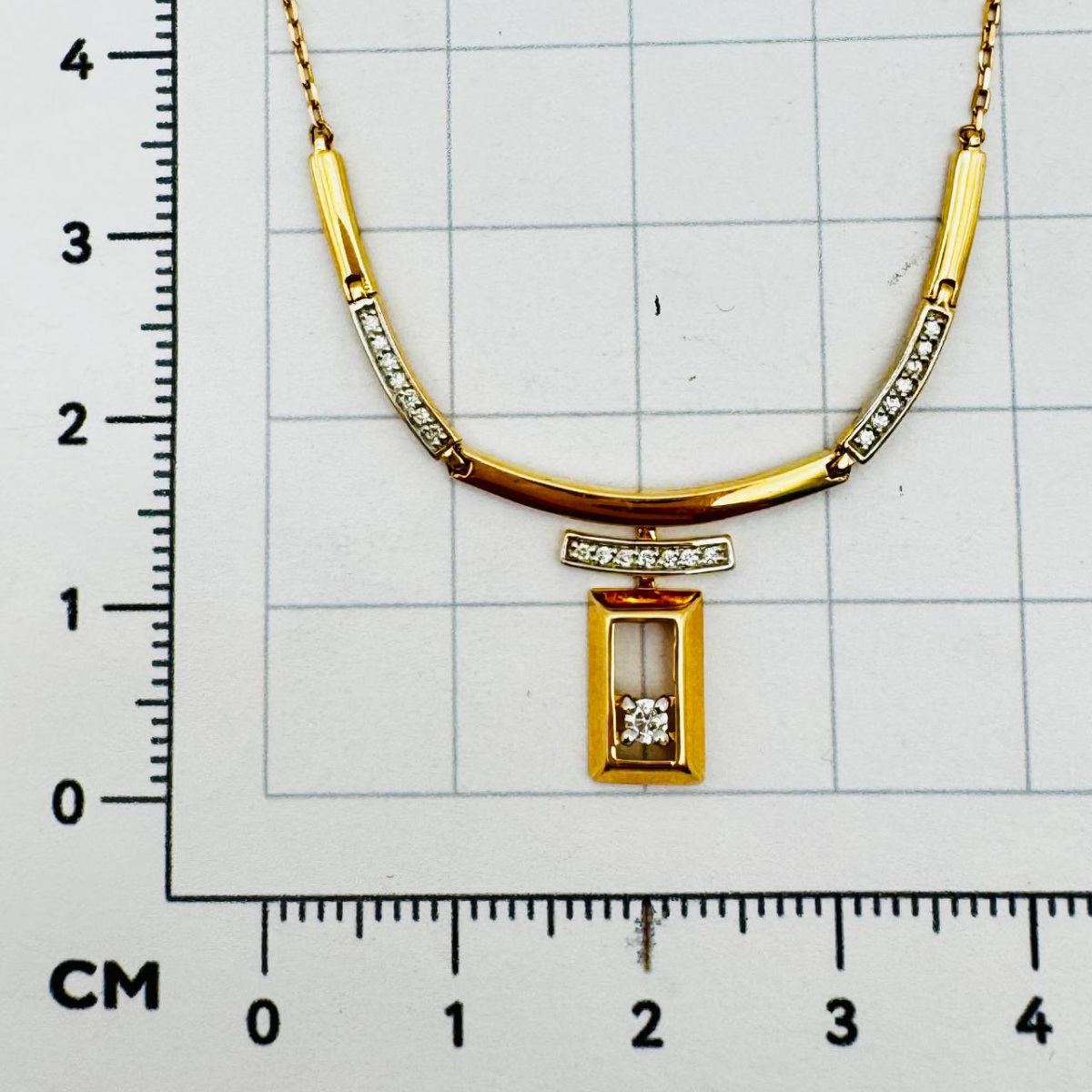 Колье с бриллиантом АЛЕКСАНДРА 1070061 №23 7