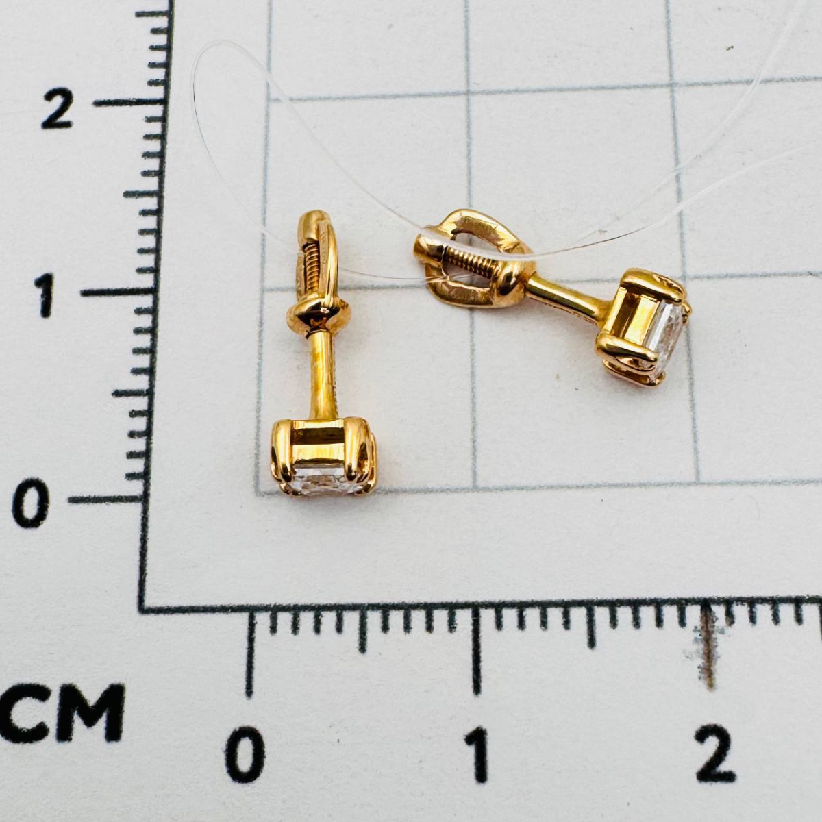 Серьги пуссеты из золота RUSGOLDART 274807 1 1 10