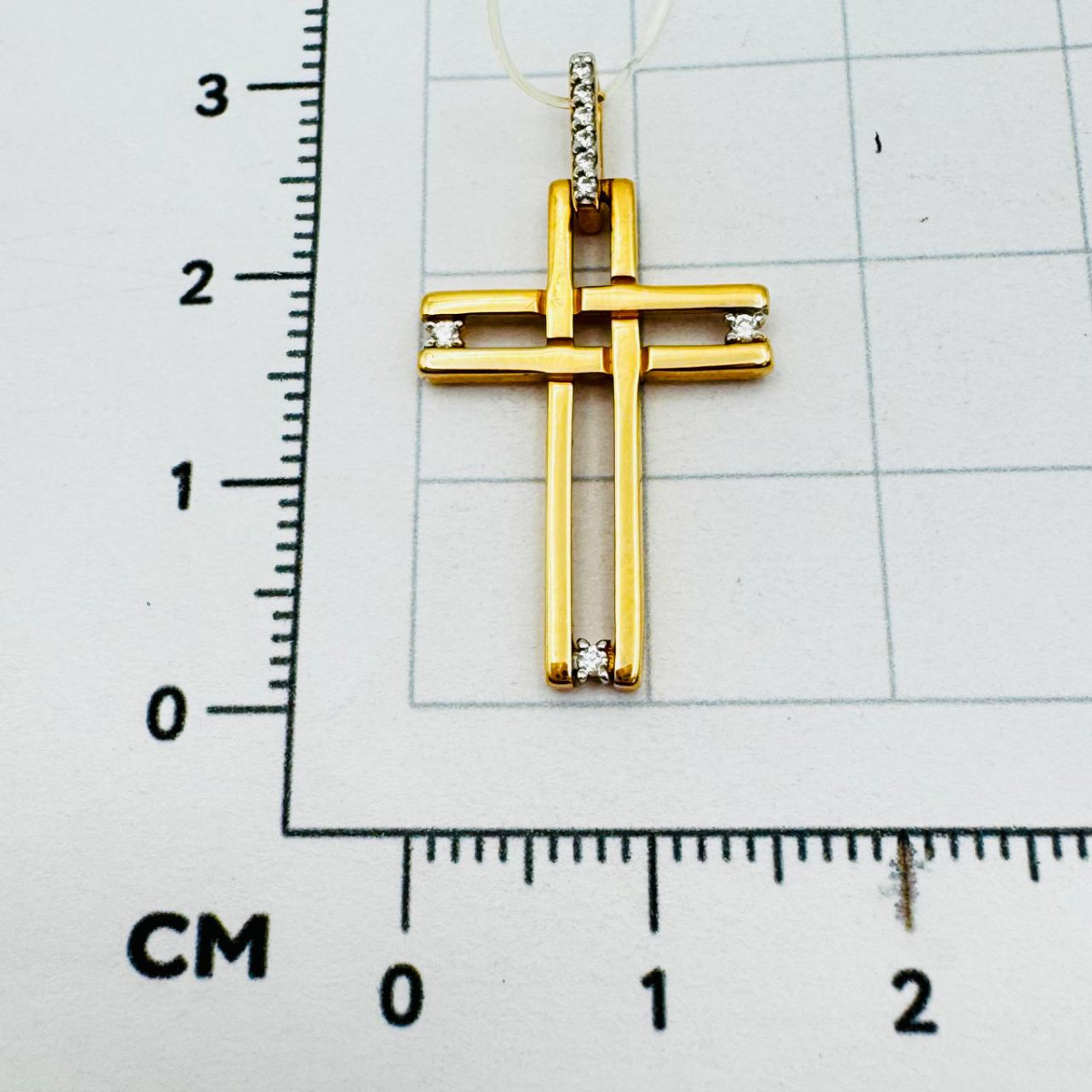 Подвеска крест из золота ZOLOTYE UZORY 04-63-0264-00