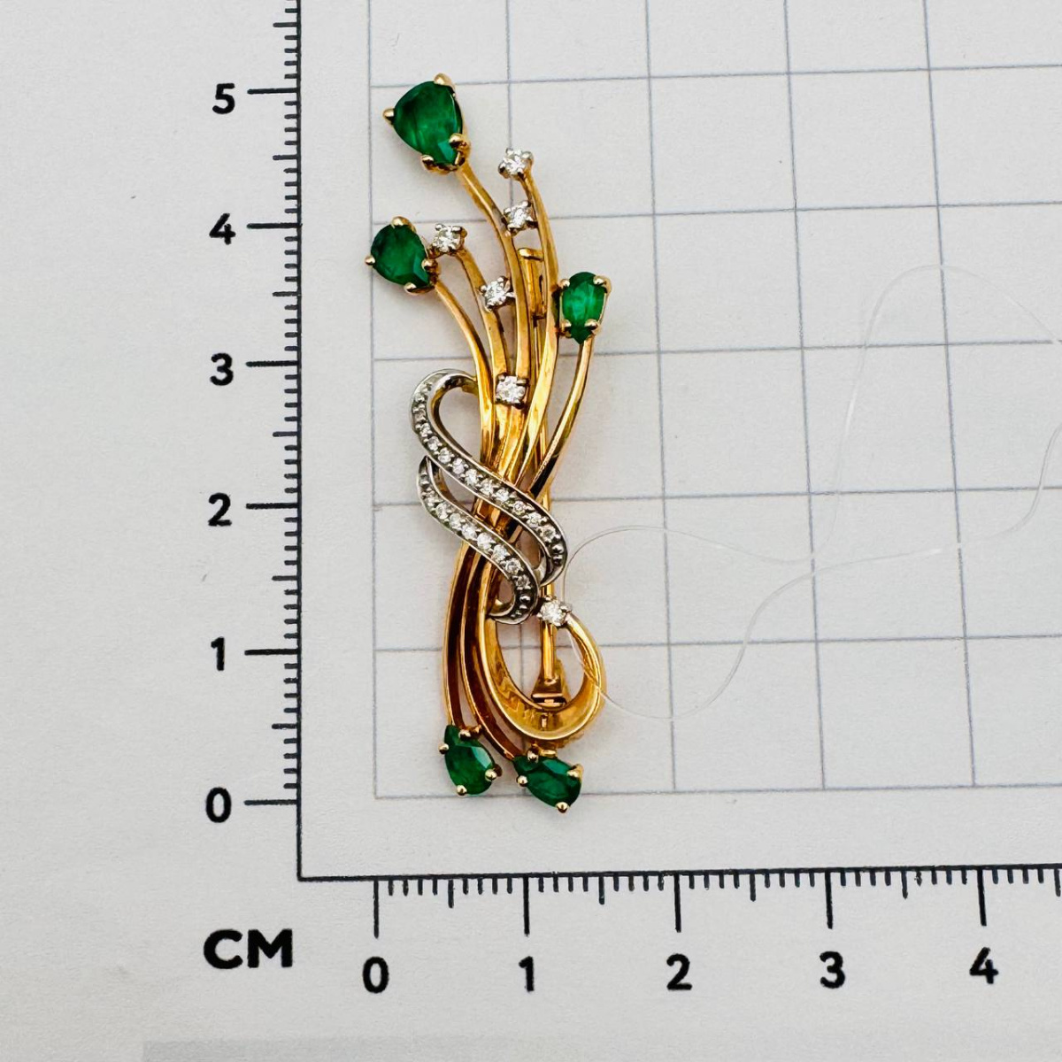 Брошь с бриллиантом Бриллианты Костромы 05-0020/1