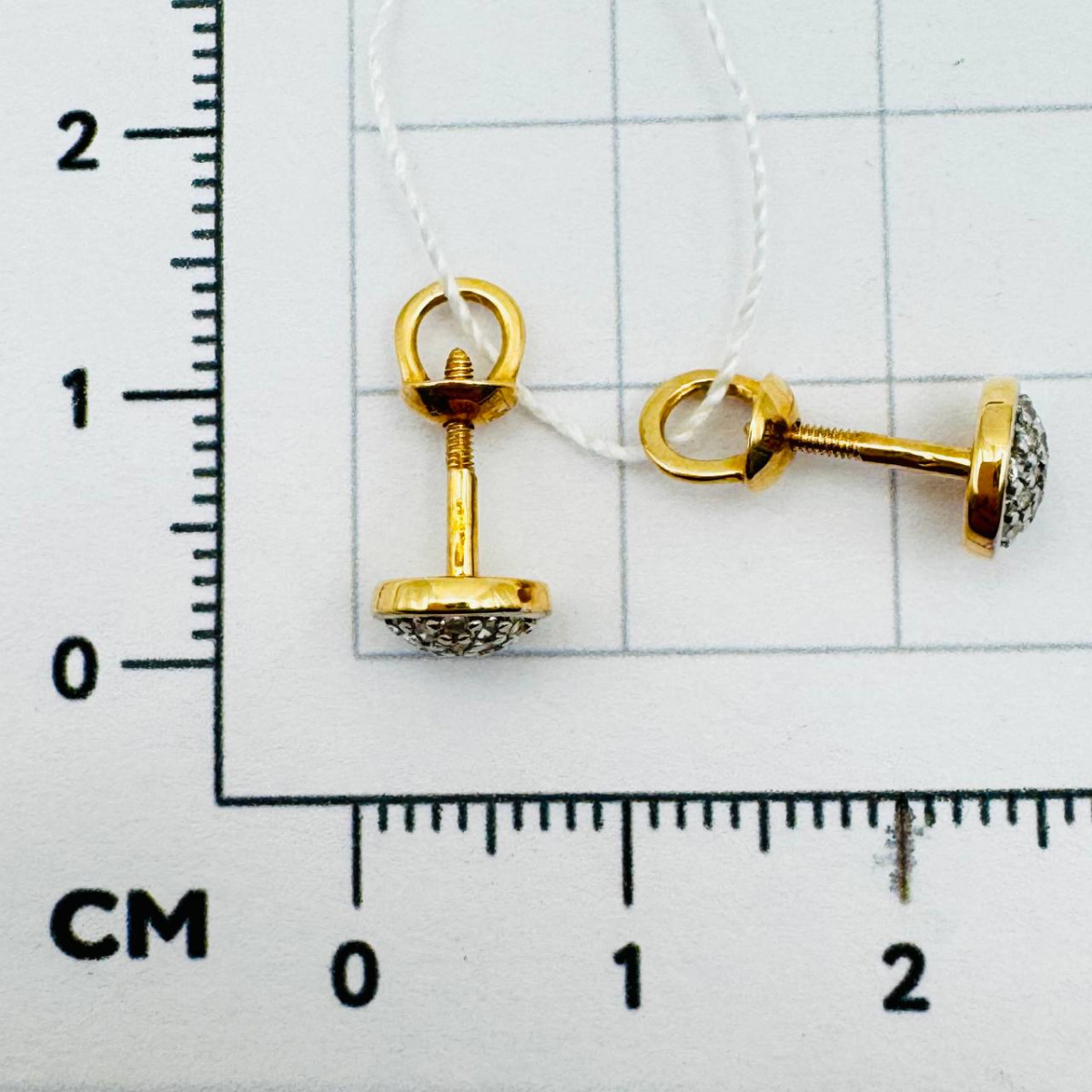 Серьги пуссеты с бриллиантом АРИНА 1037272-11140