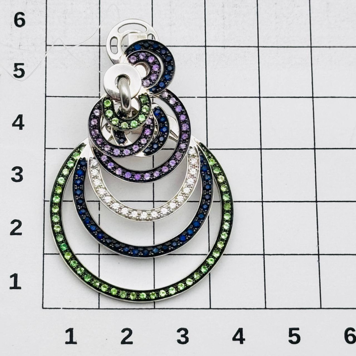 Серьги с бриллиантом E1414218-01