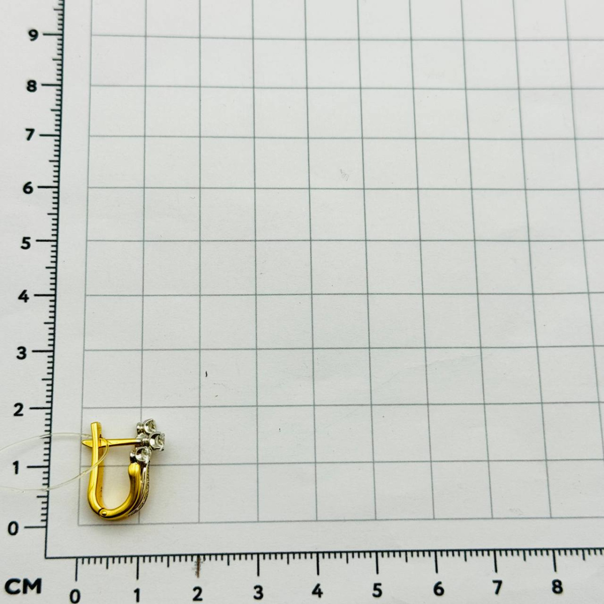 Серьги с бриллиантом Арт-Модерн 020484-Ж/Б