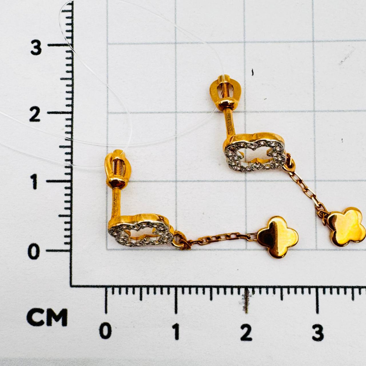 Серьги пуссеты из золота RUSGOLDART 2690407 1 1 1