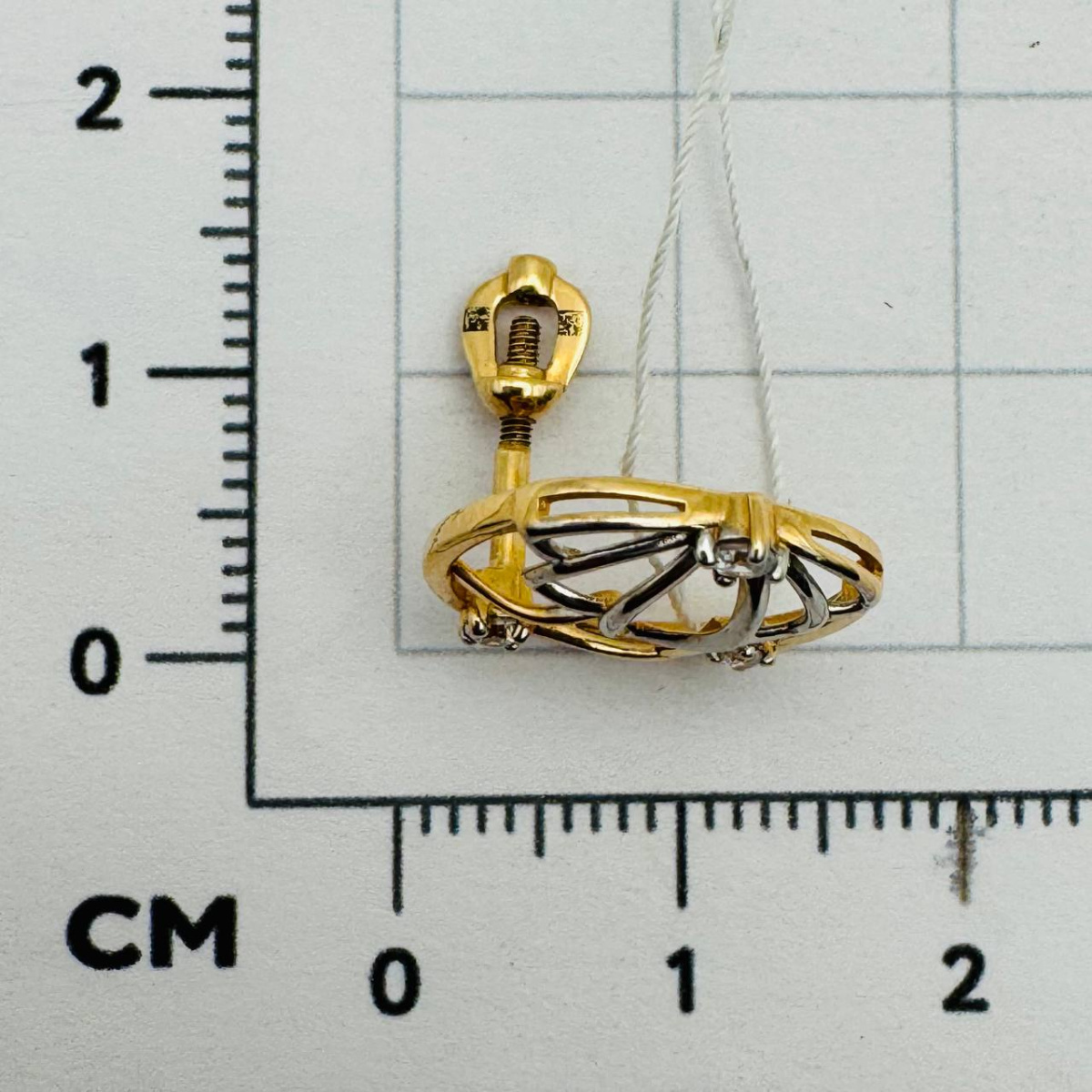 Серьги пуссеты из золота RUSGOLDART 2539607 1 1 1