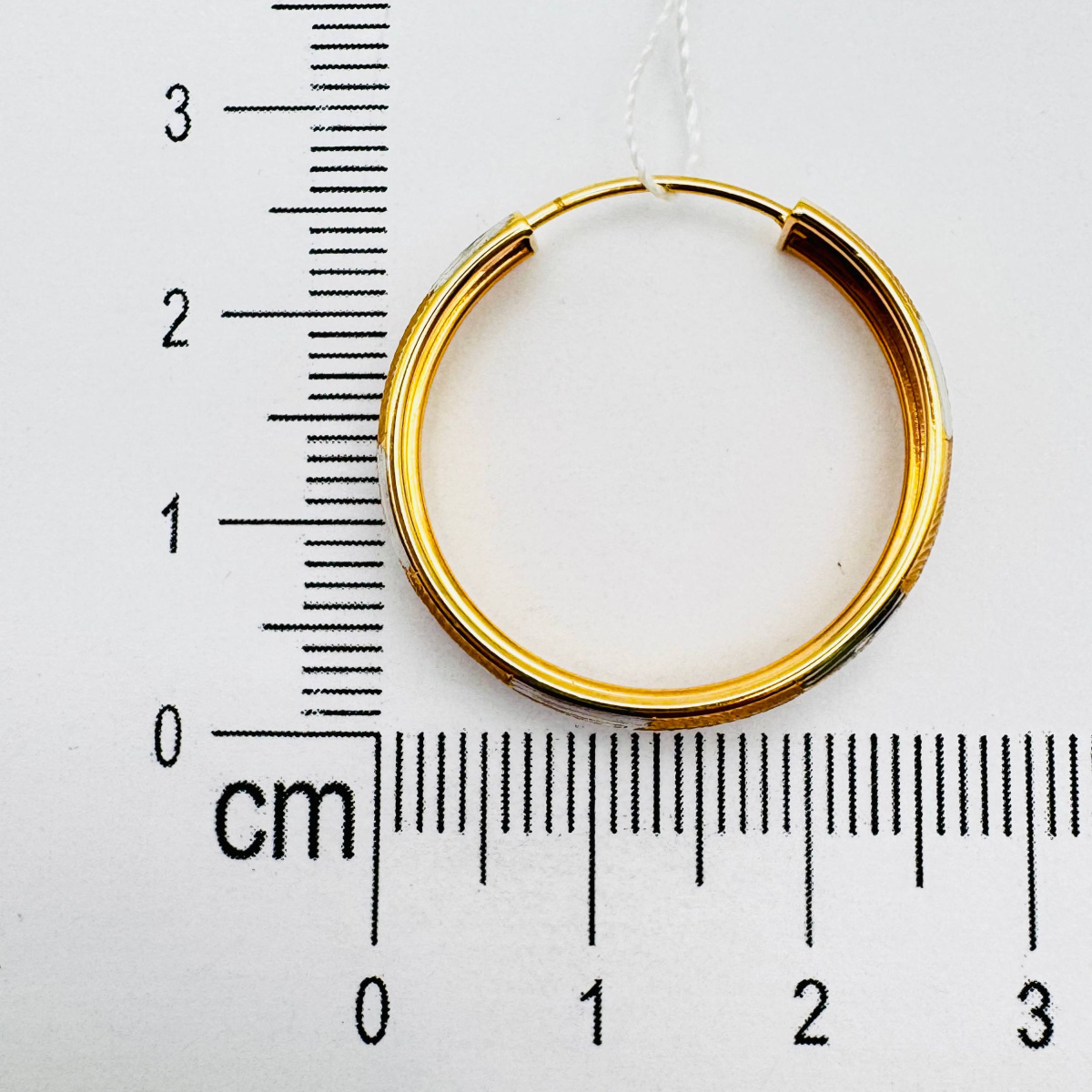 Серьги кольца из золота Магнат А 021036