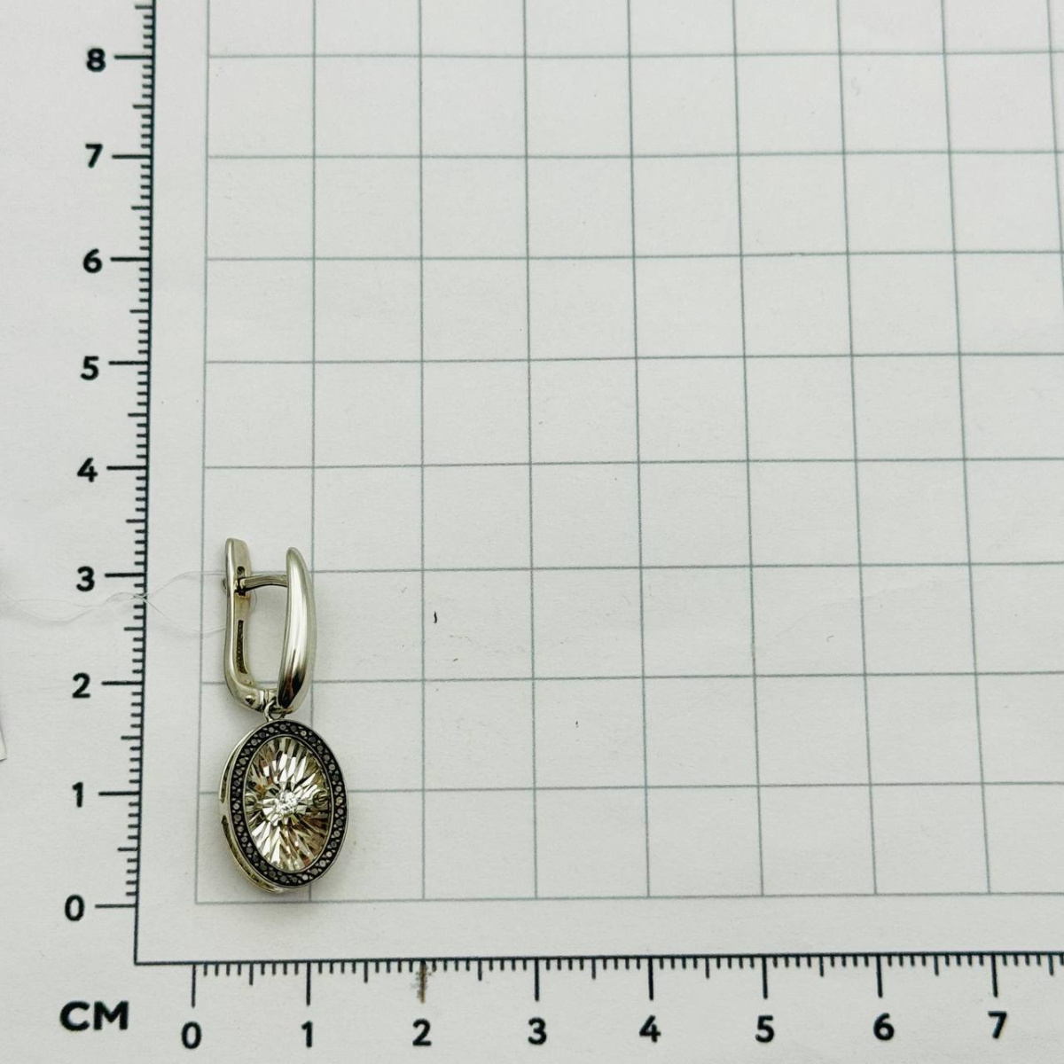 Серьги с бриллиантом grigoriev 02-12-5498-12-00*