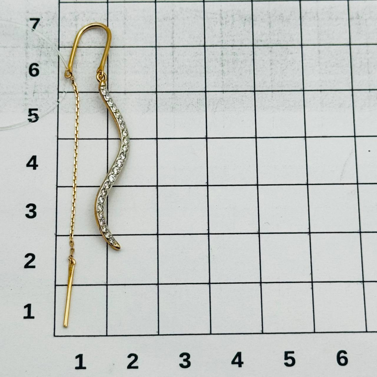 Серьги продежки из золота SOKOLOV 51-123-02983-1