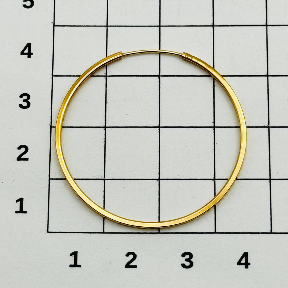 Серьги кольца из золота DEL'TA 5204127/35