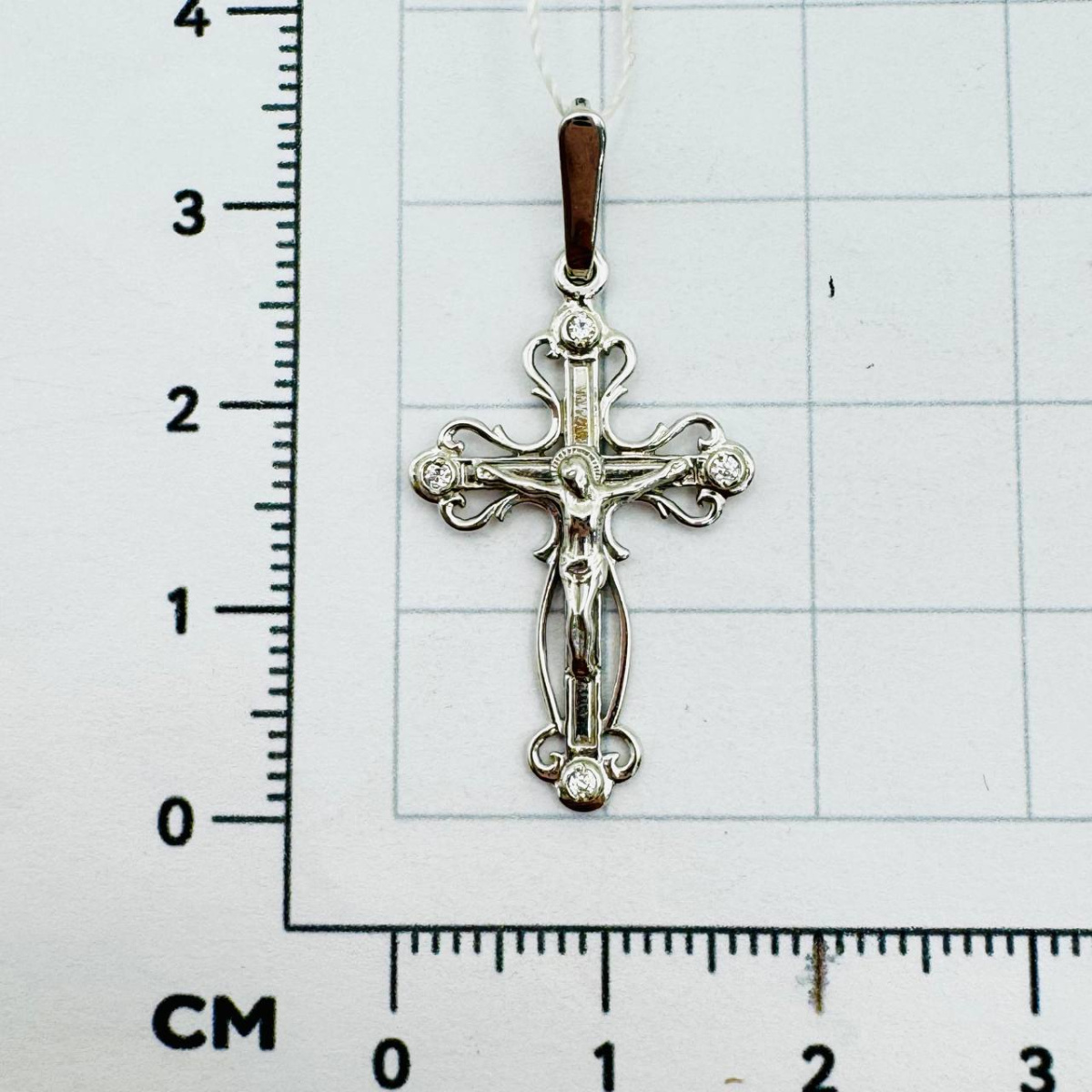 Подвеска крест из золота РОСТЗОЛОТО 1103