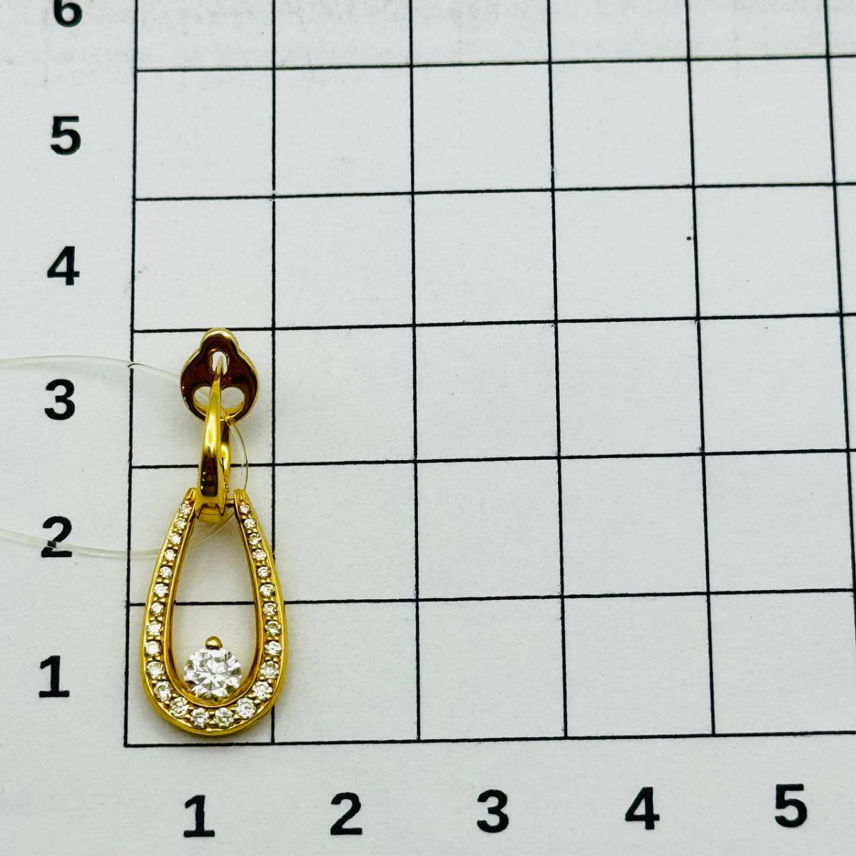 Серьги с бриллиантом Арт-Модерн 020640-Ж