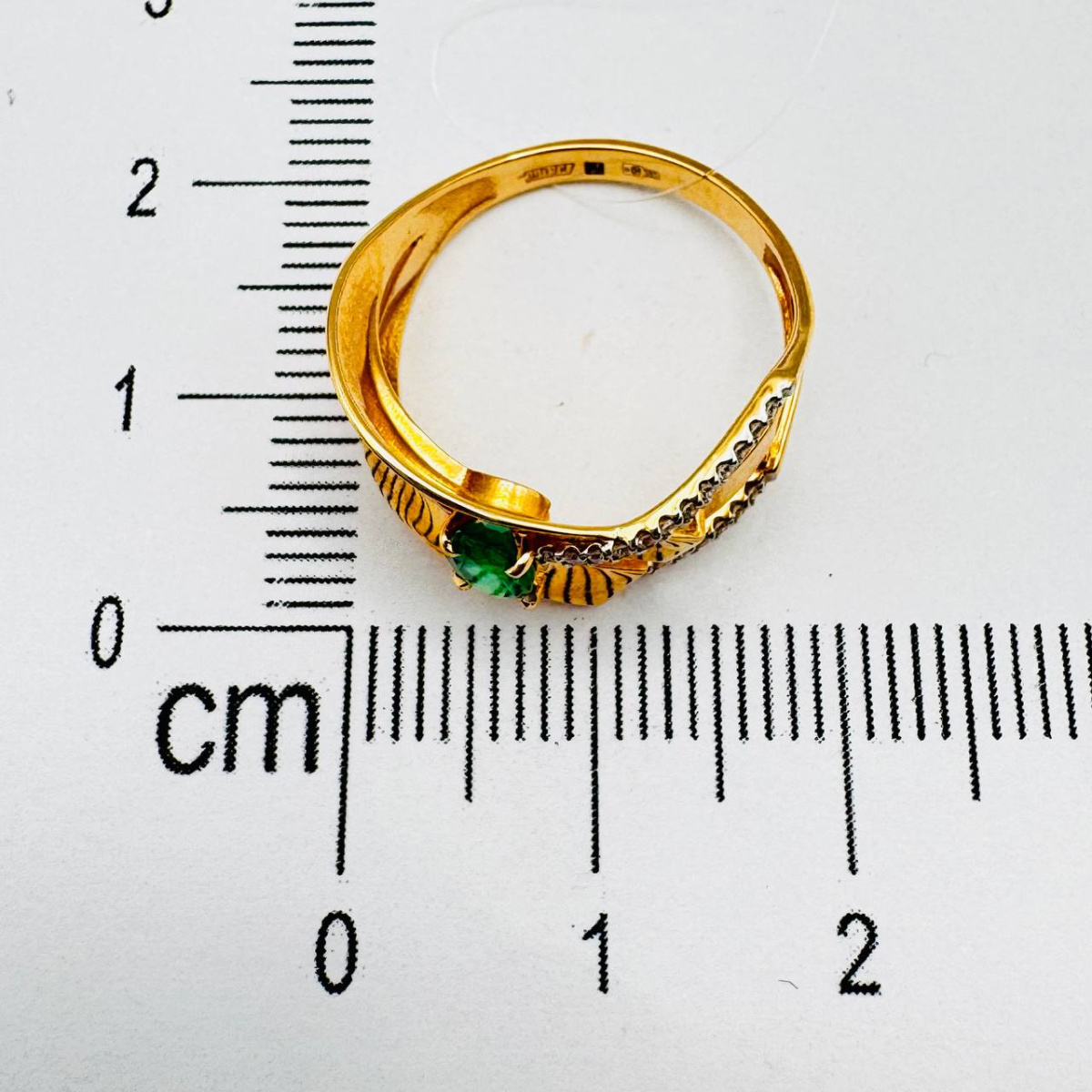 Кольцо с бриллиантом АЛЕКСАНДРА 2012285 №22 4