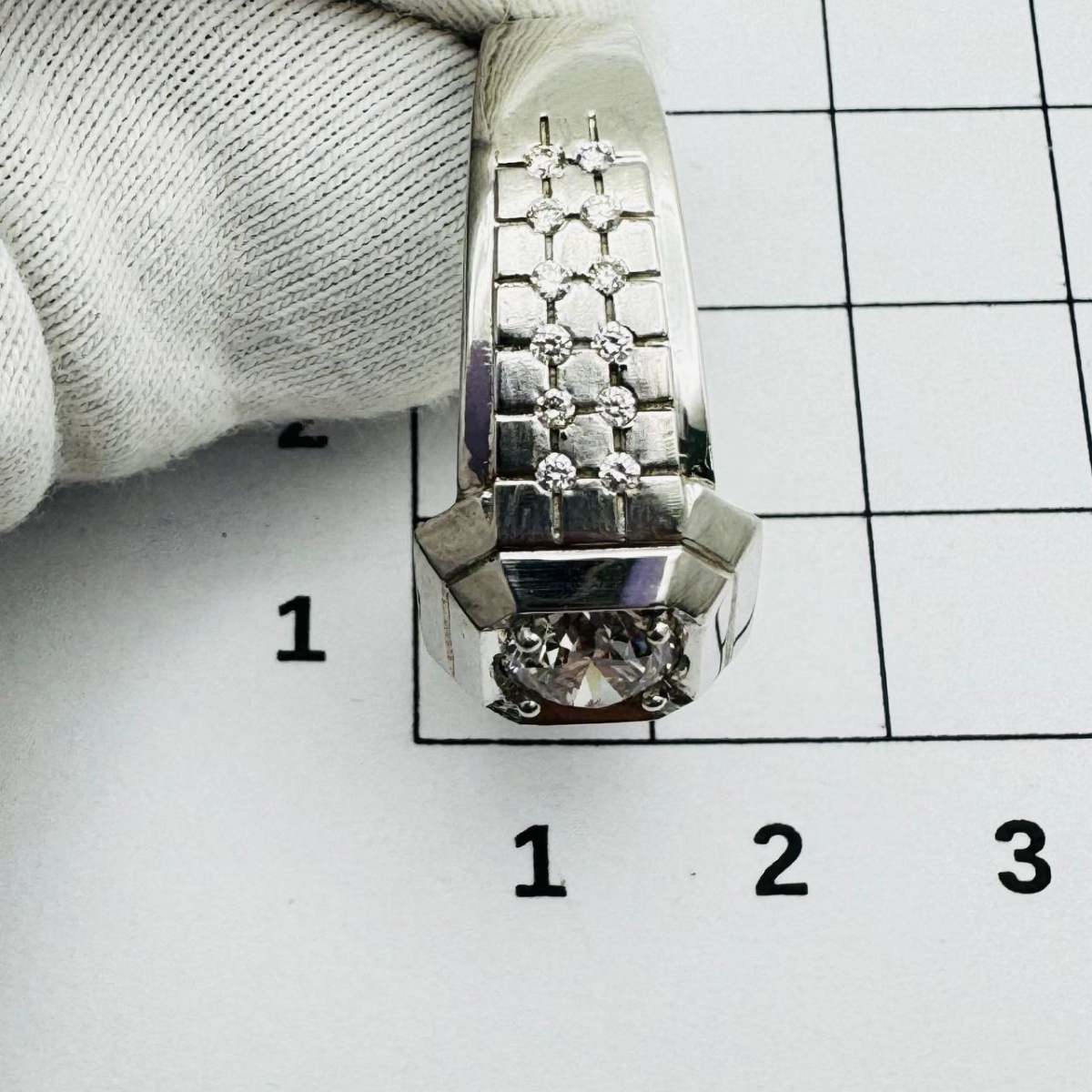 Кольцо мужское с бриллиантом ГАЛЕРЕЯ ЭКСКЛЮЗИВА 4510335