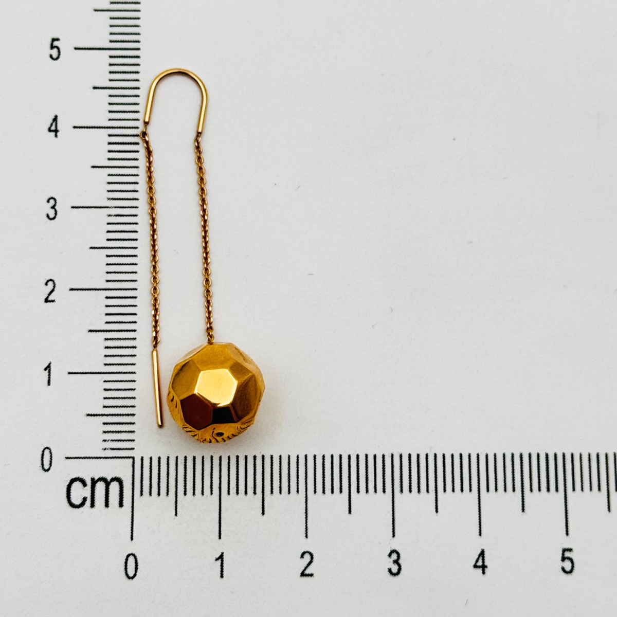 Серьги продежки из золота BERGER 120337