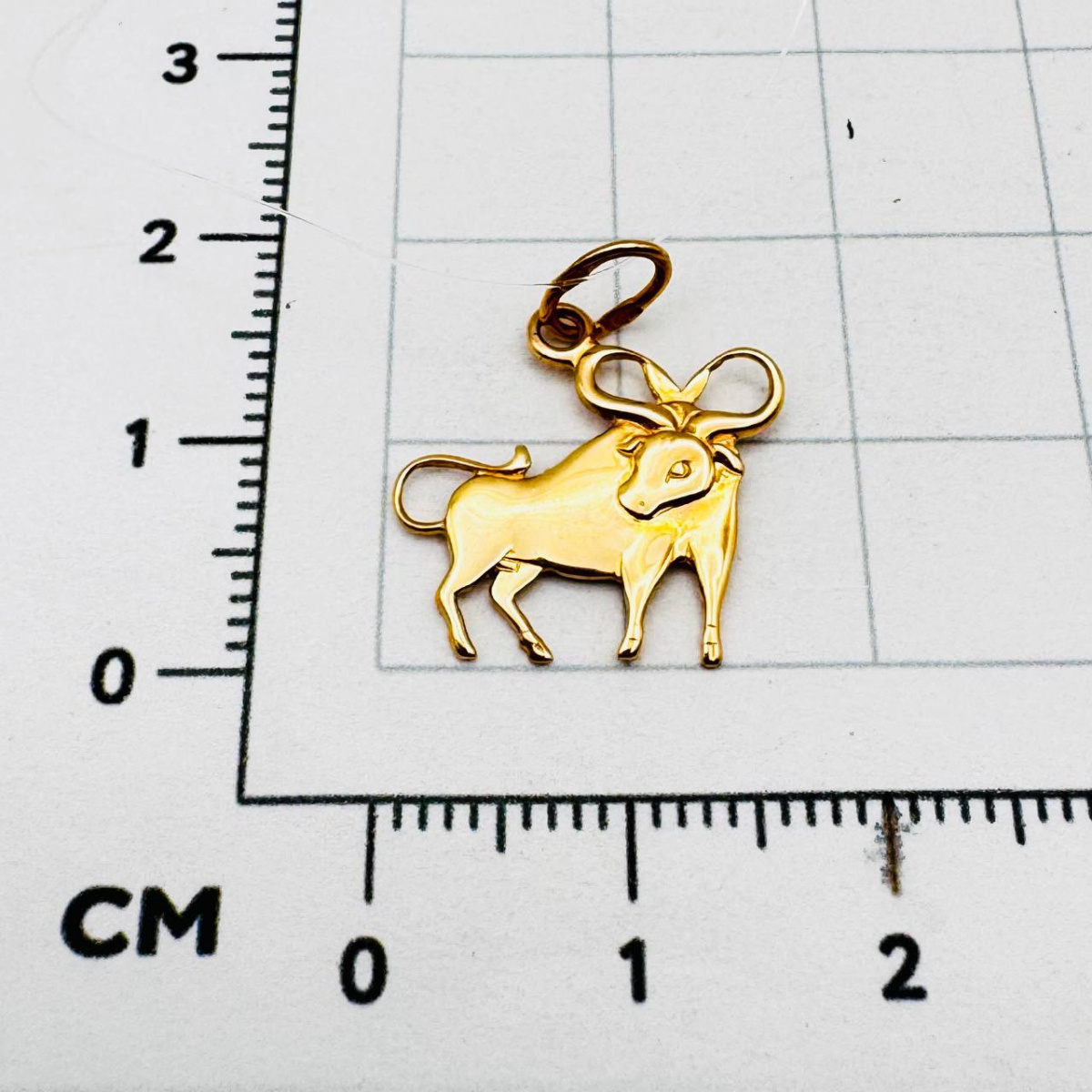 Подвеска знаки зодиака из золота RUSGOLDART 302000 1 10телец