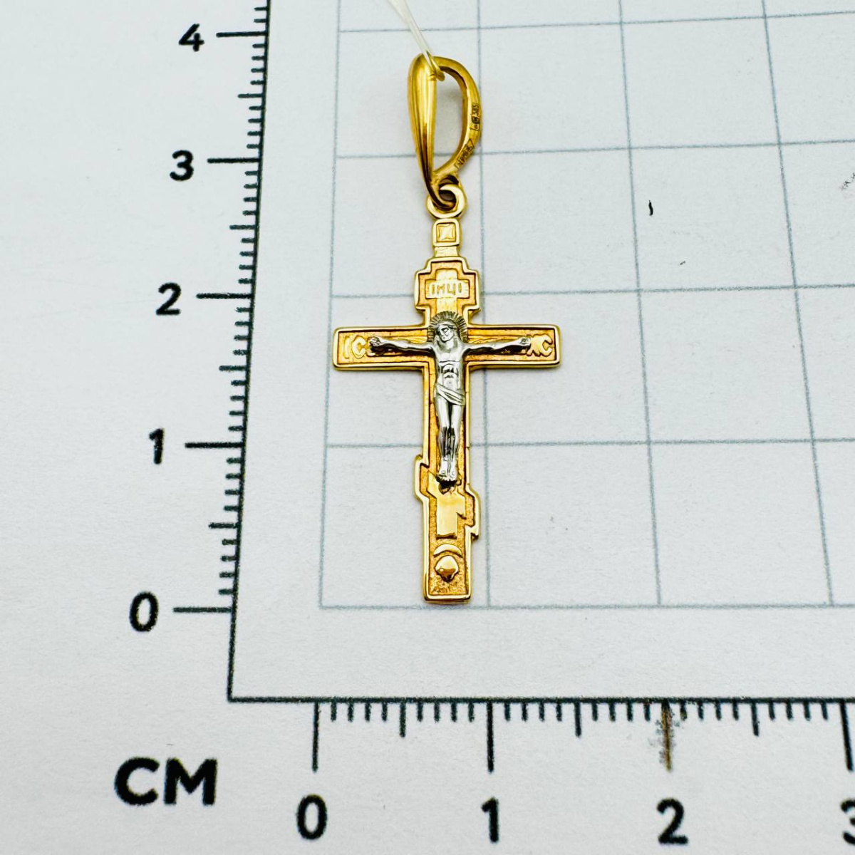 Подвеска крест из золота CORONA 03-0012-1