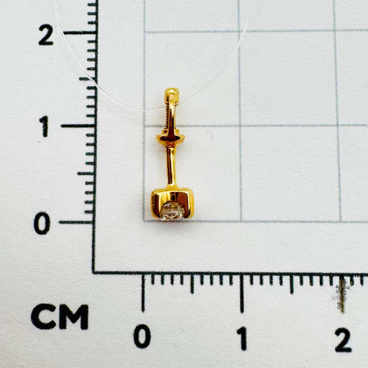 Серьги пуссеты из золота RUSGOLDART 210707 1 1 10