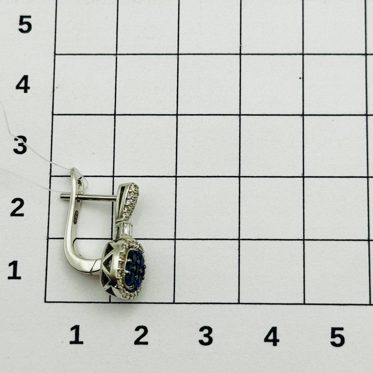 Серьги с бриллиантом SARGON E2917-1011