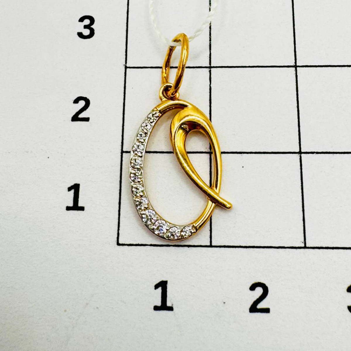 Подвеска буквы из золота Maskom 121-998_f-201